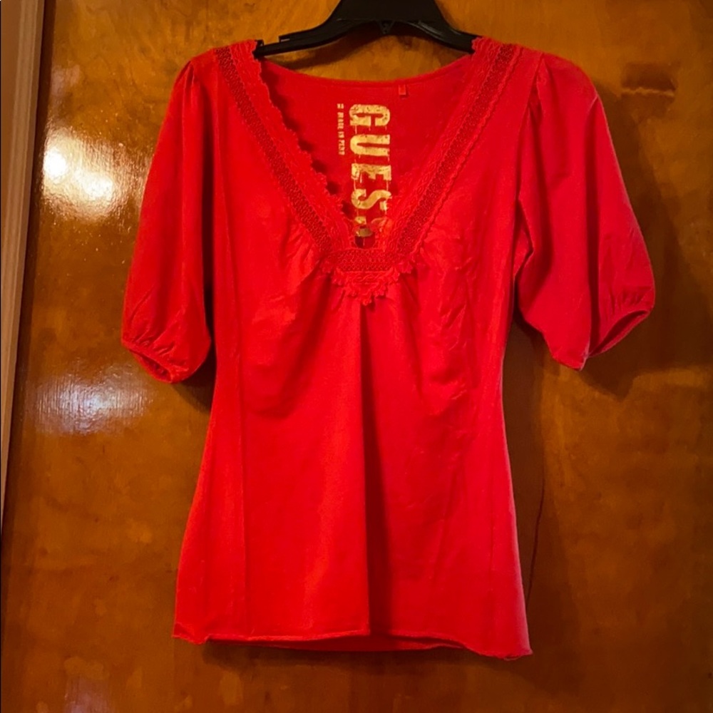 Poppy Orange Top
